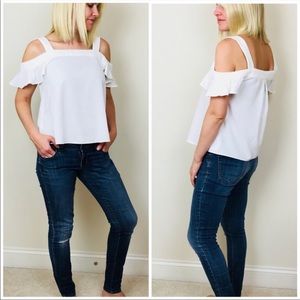 Forever 21 | Cold Shoulder Ruffle Sleeve Top